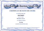certificat informatique