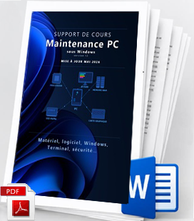 cours configuration maintenance pc sous Windows licence du cours configuration maintenance pc sous Windows